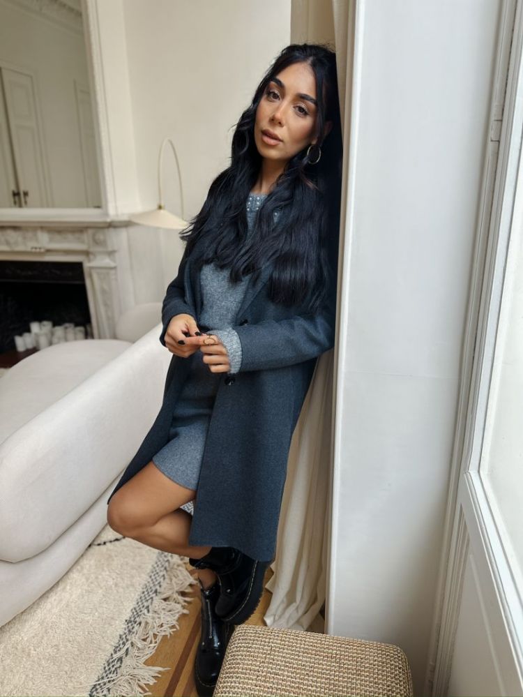 ONLCARRIE BONDED COAT OTW NOOS 179074 Dark Gre