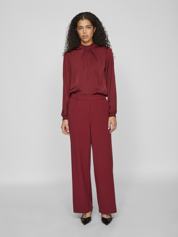 VIVARONE HW WIDE PANT - NOOS 202711 Cabernet