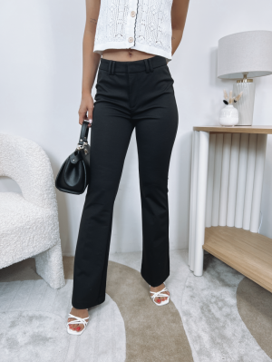 ONLPEACH MW FLARED PANT TLR NO 177911 Black