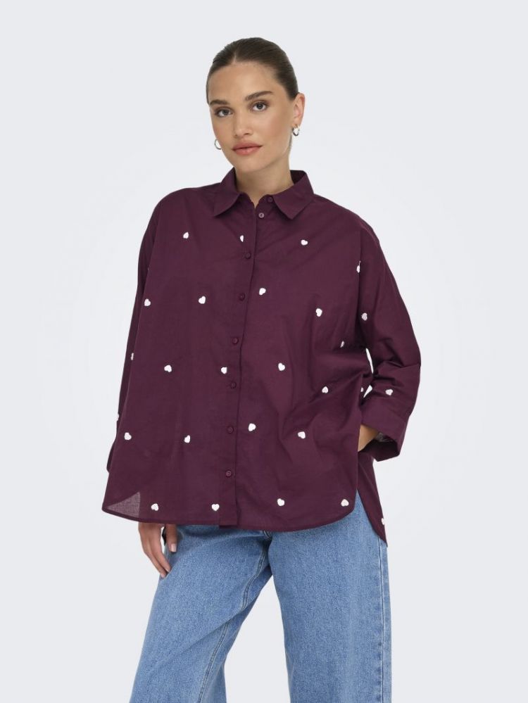 ONLNEW LINA GRACE LS EMB SHIRT 188839033 Winet
