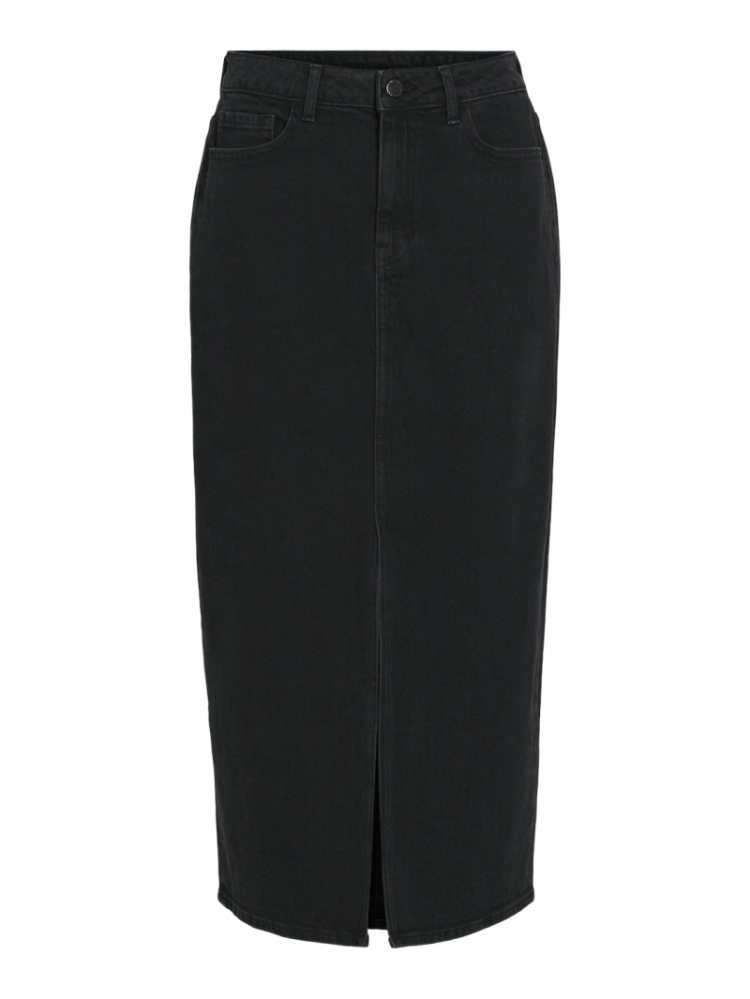 VIJAF HW MIDI DENIM SKIRT-NOOS 232175001 Black