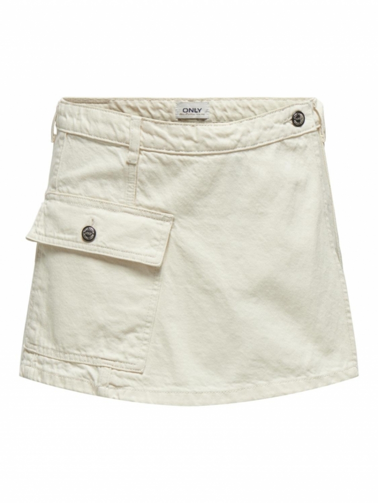 ONLMIRA REG ECRU DNM SKORT TAI 234755 Ecru