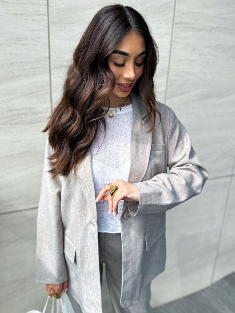 ONLLINDA LS BOYFR MEL BLAZER T 187259001 Fungi
