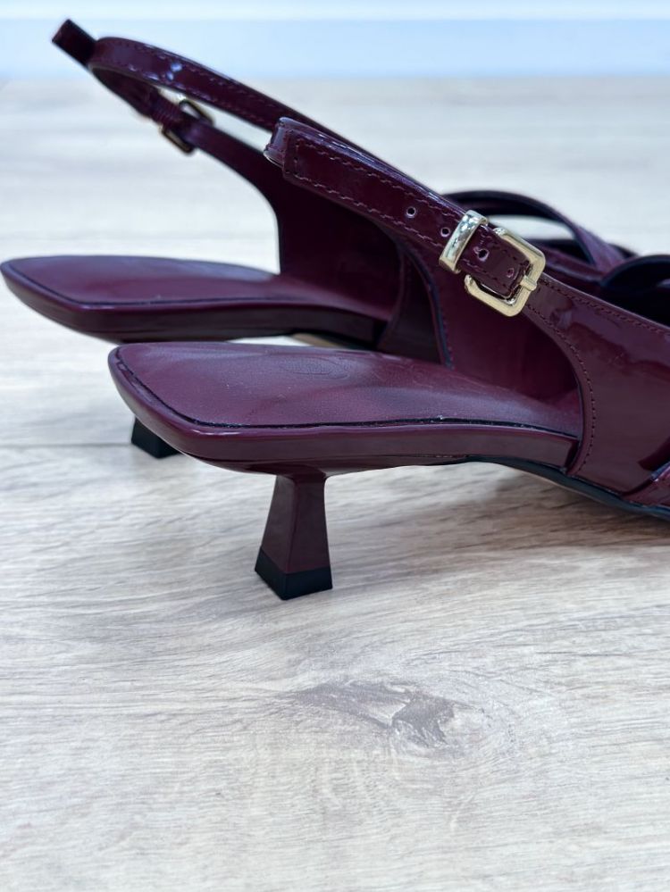 ONLCOCO-8 BUCKLE SLINGBACK PUM 207410 Burgundy
