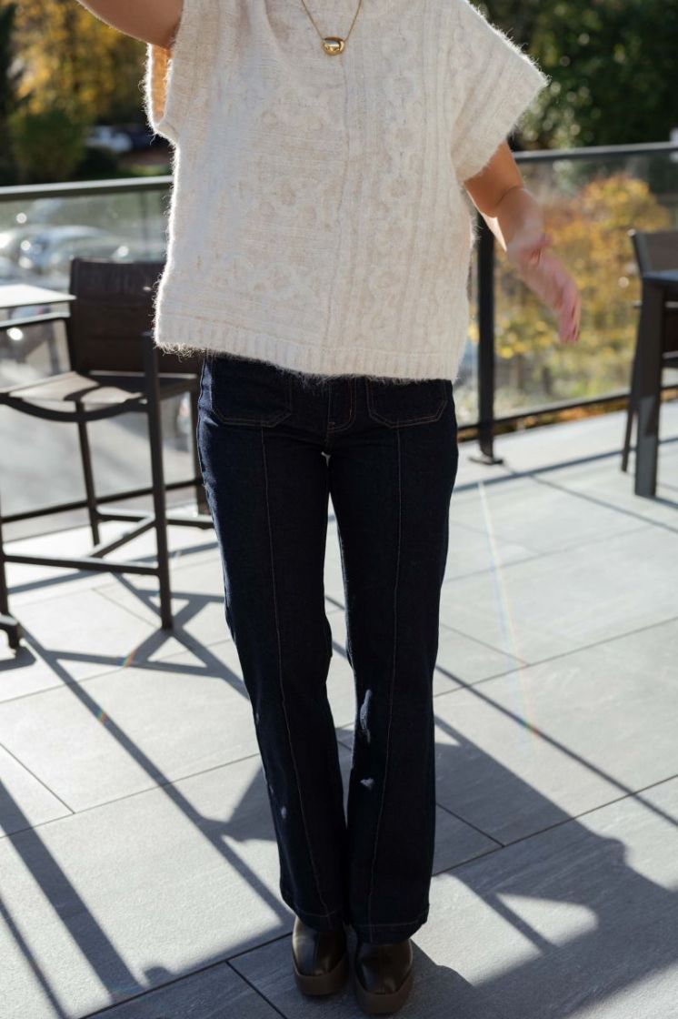 ONLEMILY HW FLARED RINSE DNM M 177938001 Dark