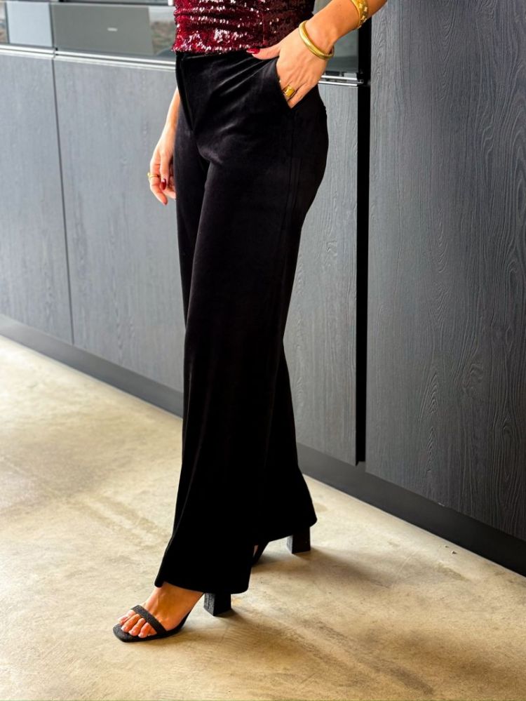 ONLKAYLE-ELSY STRAIGHT VELVET  177911 Black