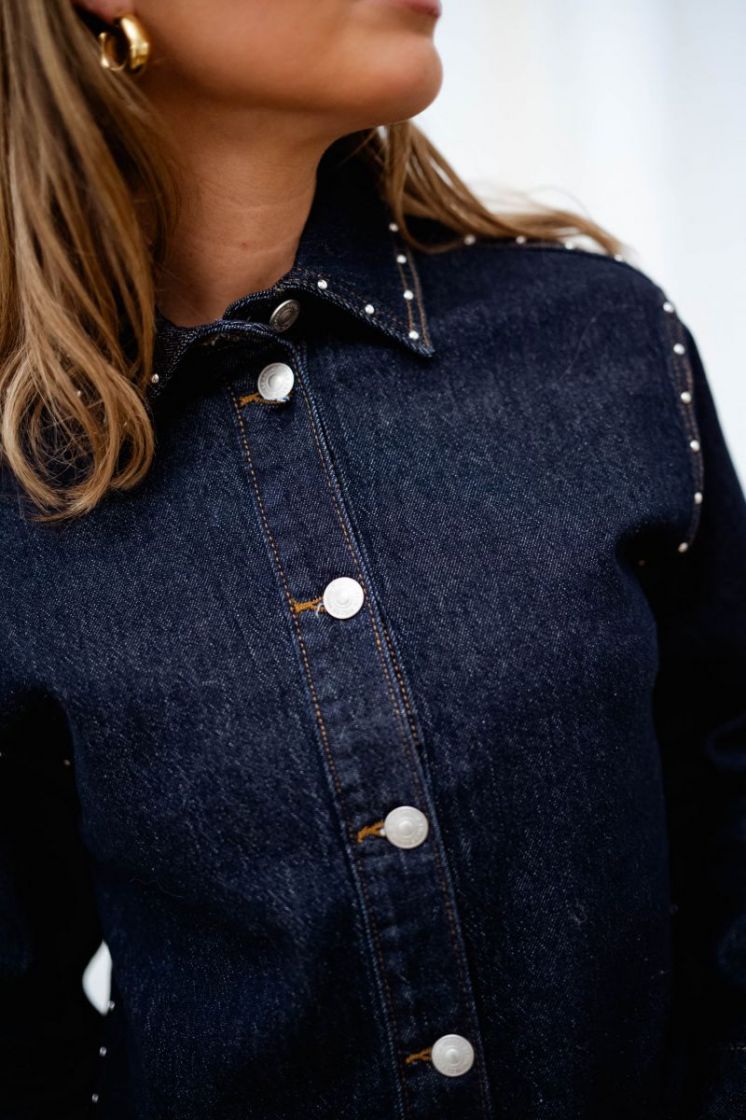 PCKARLA LS DENIM SHIRT D2D FSY 184060001 Dark