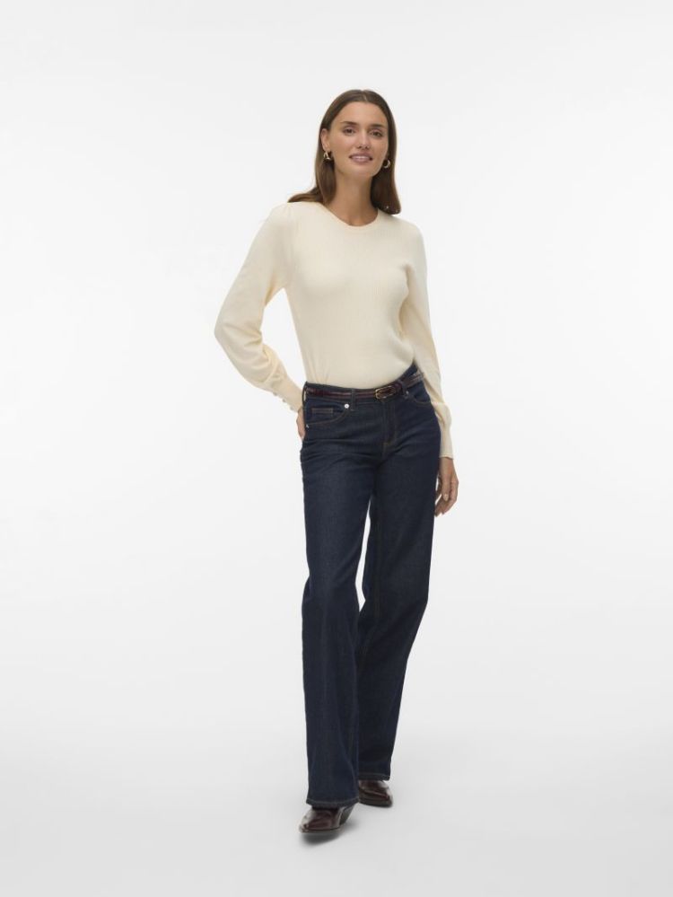 VMNEW HOLLY LS O-NECK PULLOVER 222913 Birch