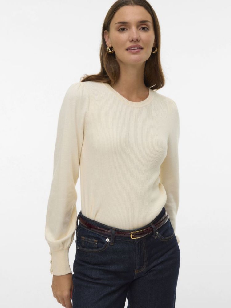 VMNEW HOLLY LS O-NECK PULLOVER 222913 Birch