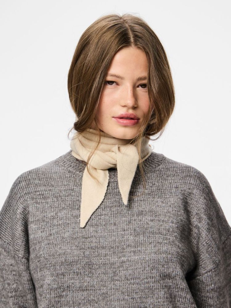 PCKOMMA TRIANGLE SCARF NOOS BC 188926 Whitecap