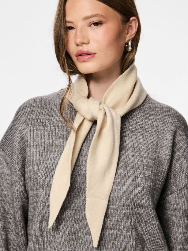 PCKOMMA TRIANGLE SCARF NOOS BC 188926 Whitecap