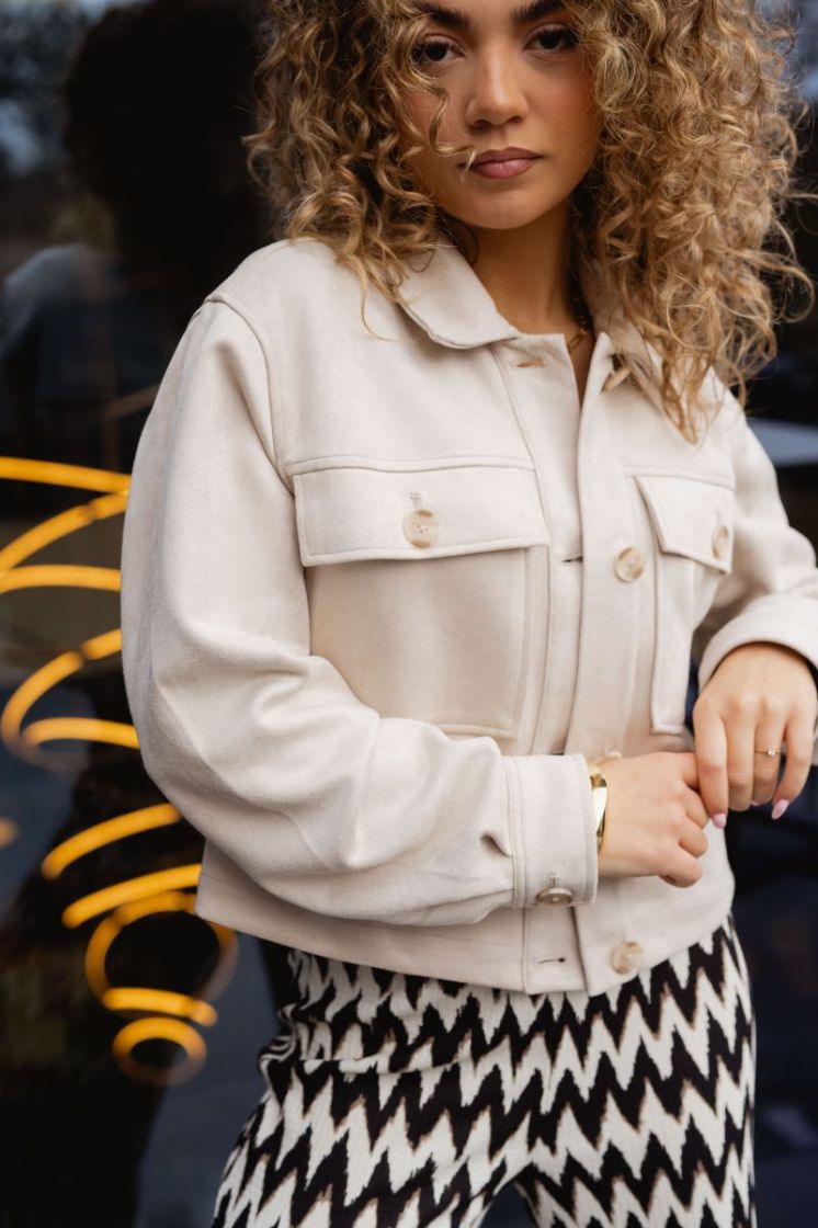 ONLBELICIA FAUX SUEDE JACKET O 189959 Pumice S