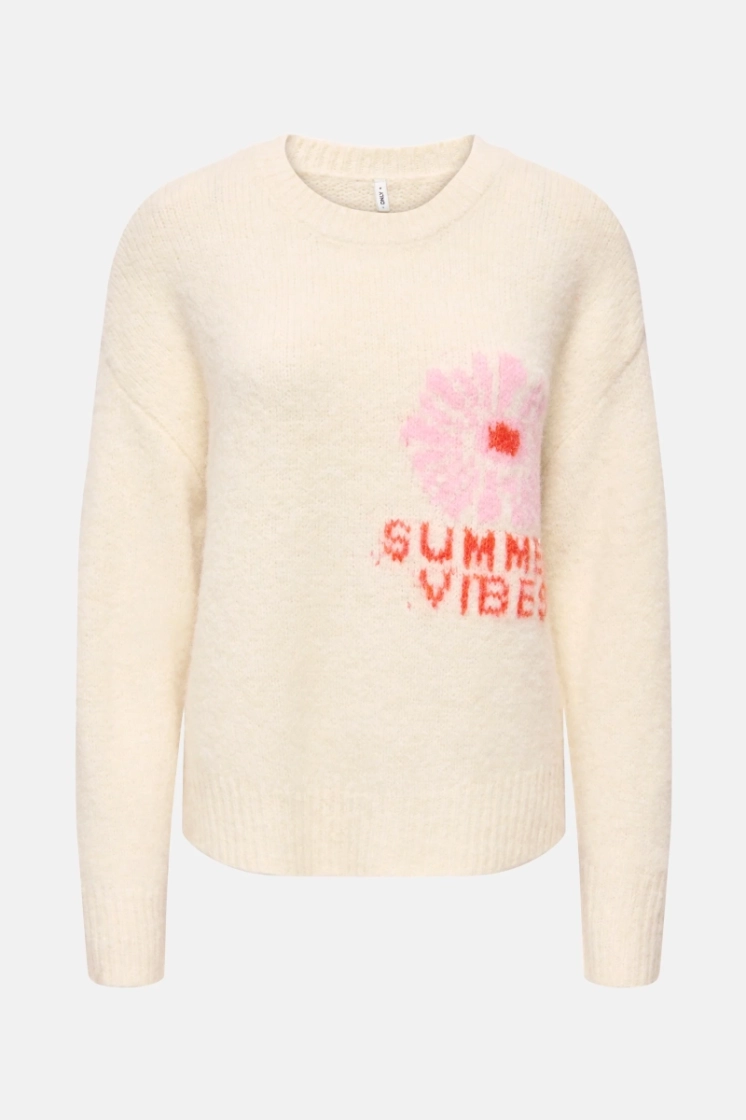 ONLEILEEN LS JQ O-NECK CS KNT 180083005 Birch