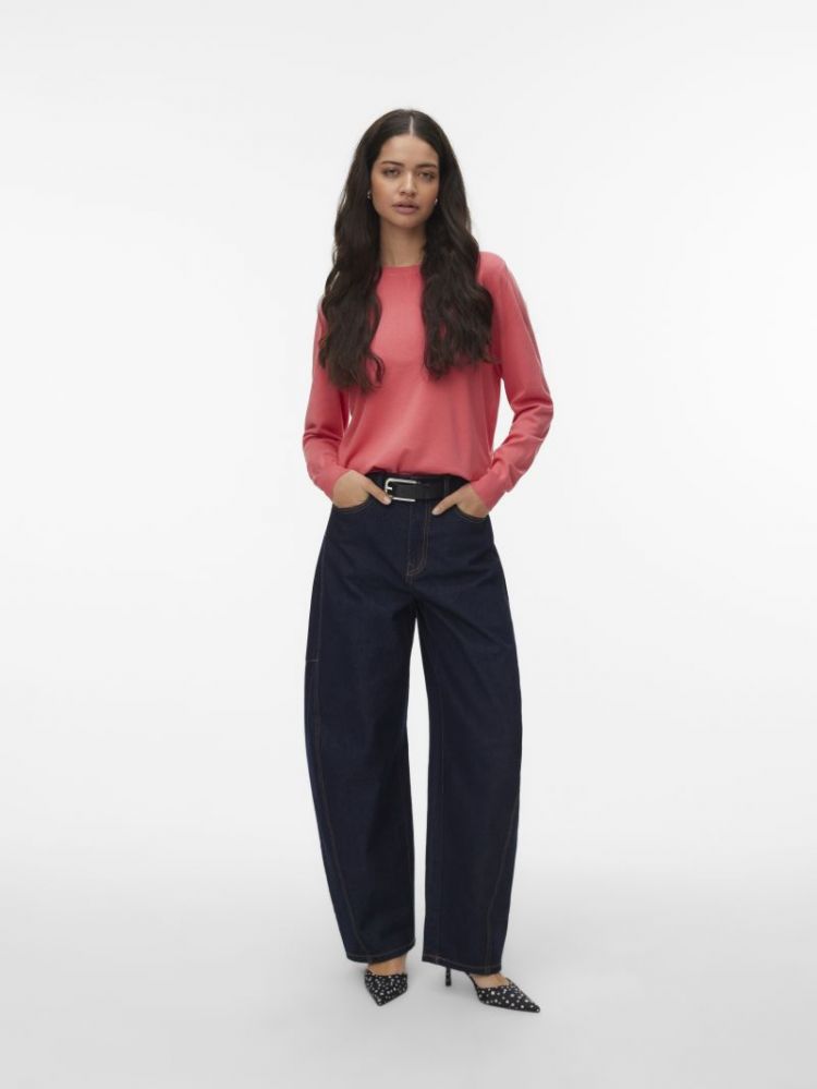 VMSILJE LS O-NECK PULLOVER NOO 300017 Coral Pa
