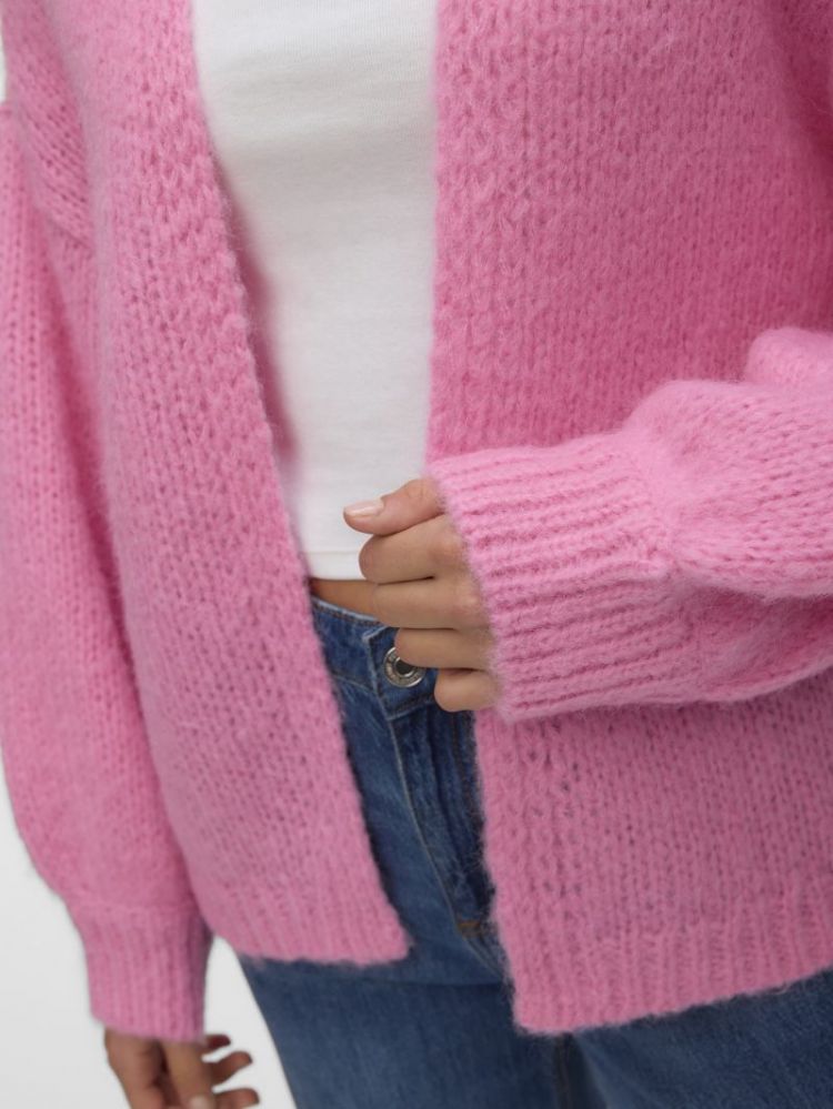 VMMAYBE LS OPEN CARDIGAN NOOS 294297 Pink Cos