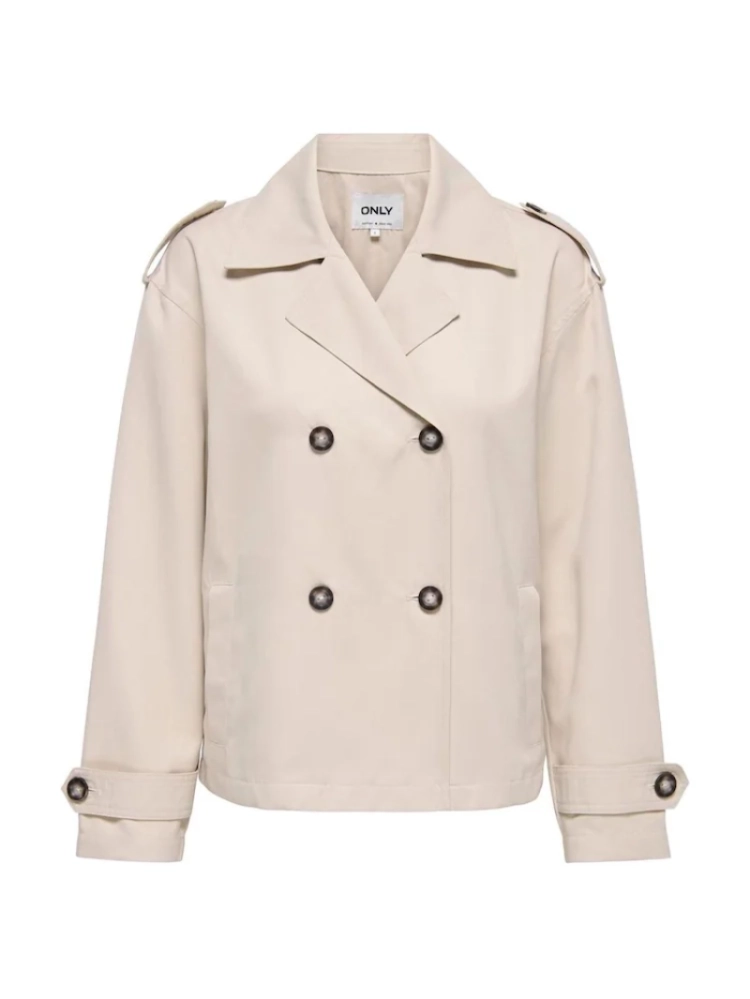 ONLHANNAH SHORT LIFE TRENCHCOA 183019 Humus