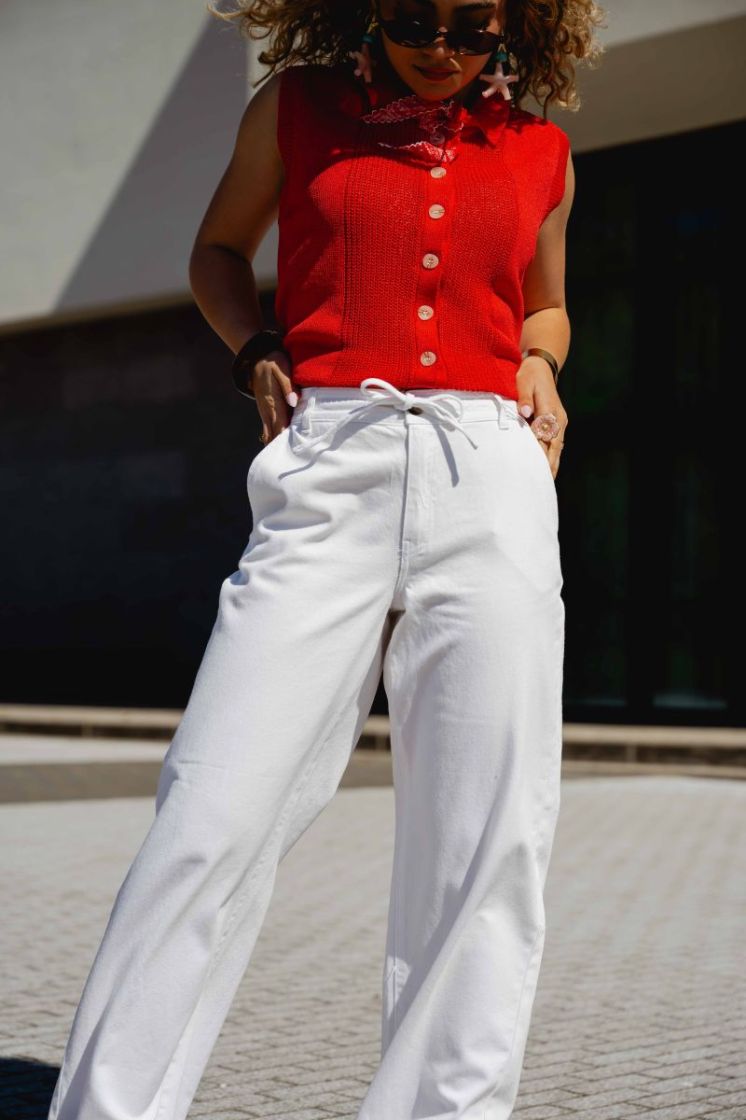 ONLMAISA MW STRING WIDE PANT P 190858 Bright W