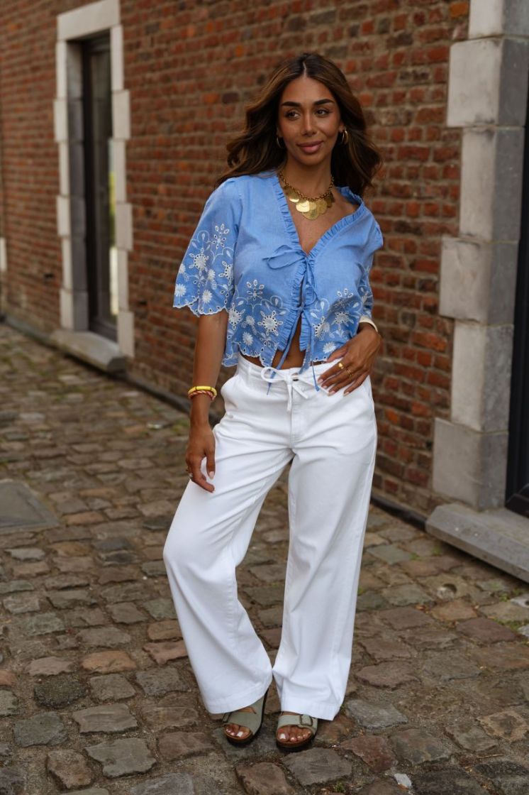 ONLMAISA MW STRING WIDE PANT P 190858 Bright W