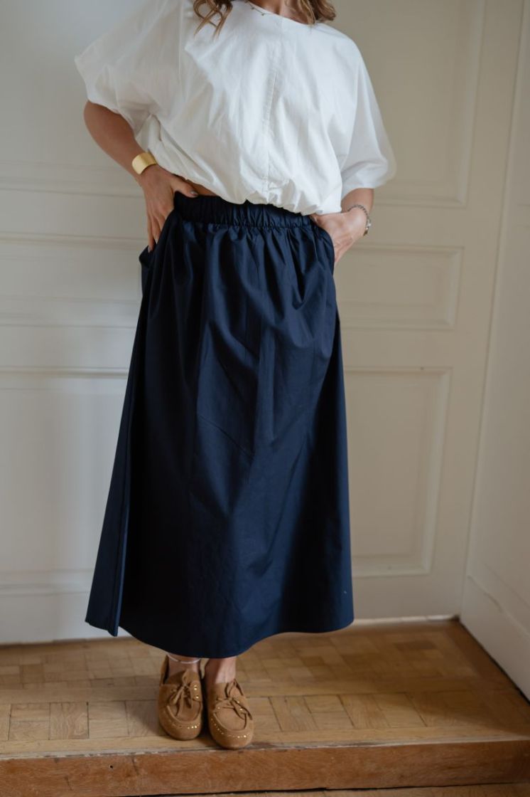 VISOPHIE HW ANKLE SKIRT - NOOS 227515 Navy Bla