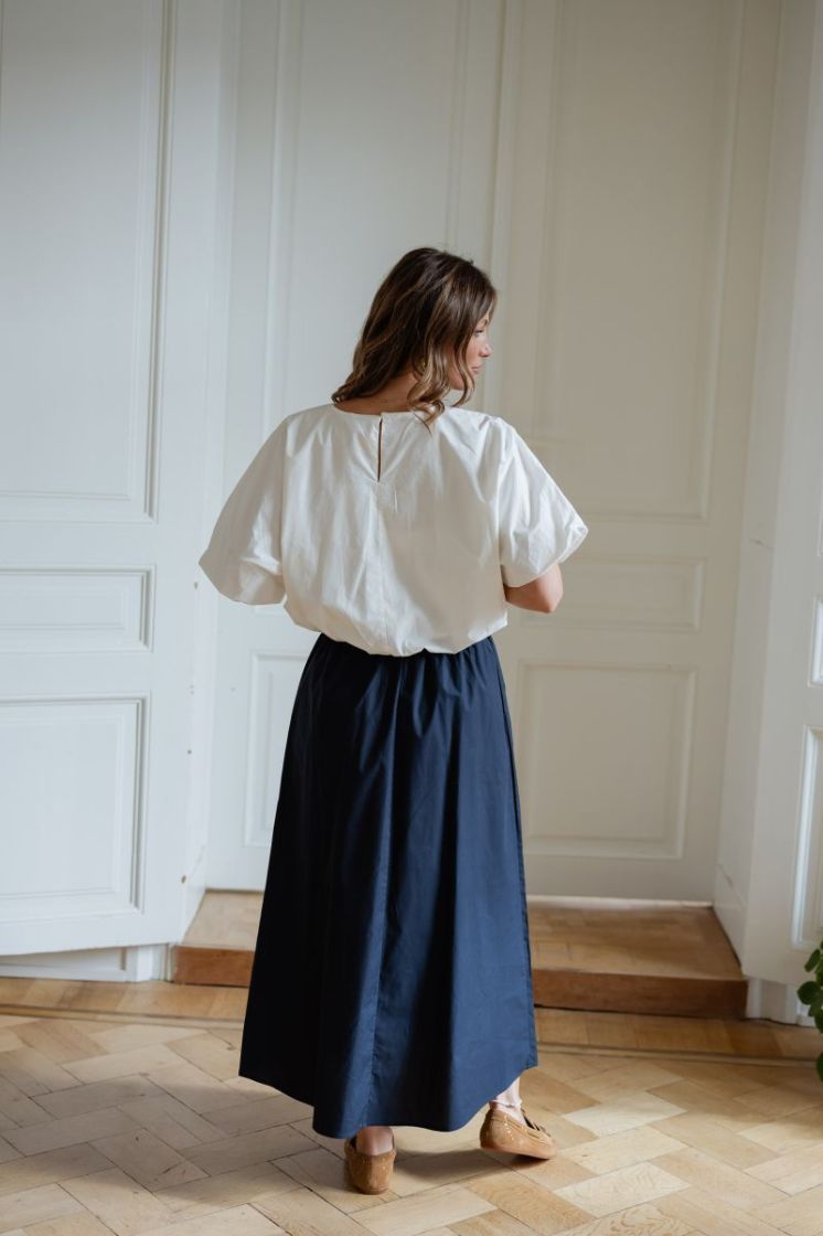 VISOPHIE HW ANKLE SKIRT - NOOS 227515 Navy Bla
