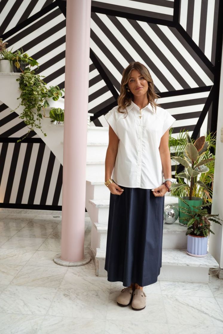 VISOPHIE HW ANKLE SKIRT - NOOS 227515 Navy Bla