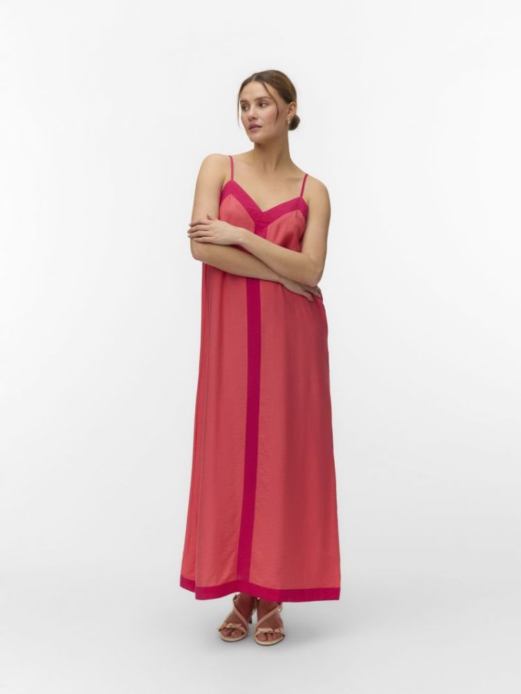 VMDENISE SINGLET ANKLE DRESS W 300017003 Coral