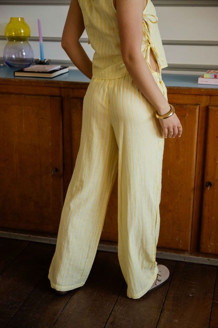 ONLTHYRA STRING PANT CS WVN 201671001 Lemon
