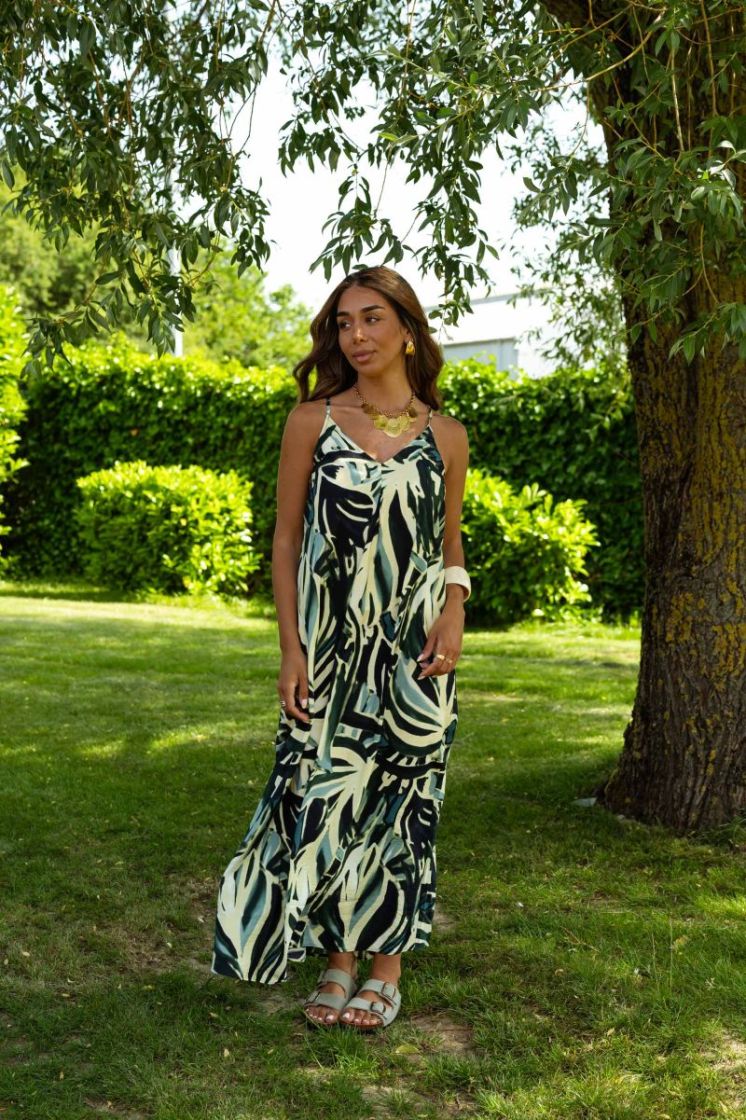 VIRYN ZOA V-NECK SINGLET MAXI  196325001 Atlan