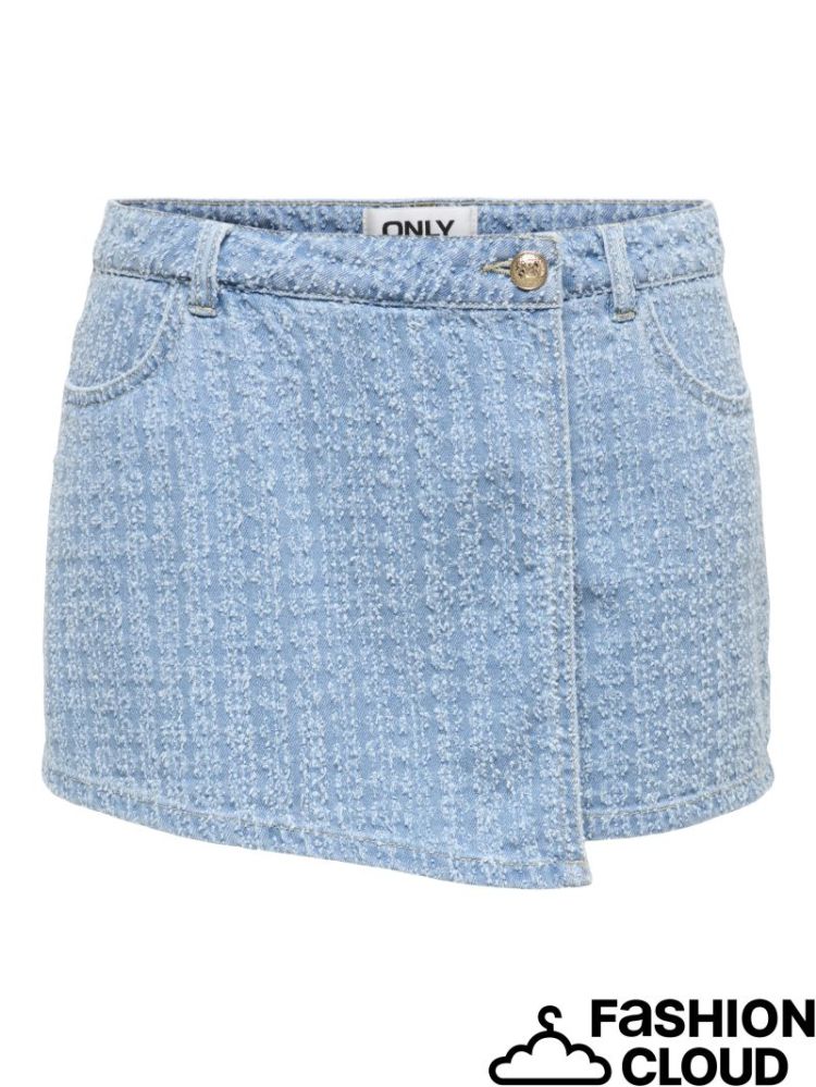 ONLTEXAS BOUCLE REG DNM SKORT  177934 Light Bl