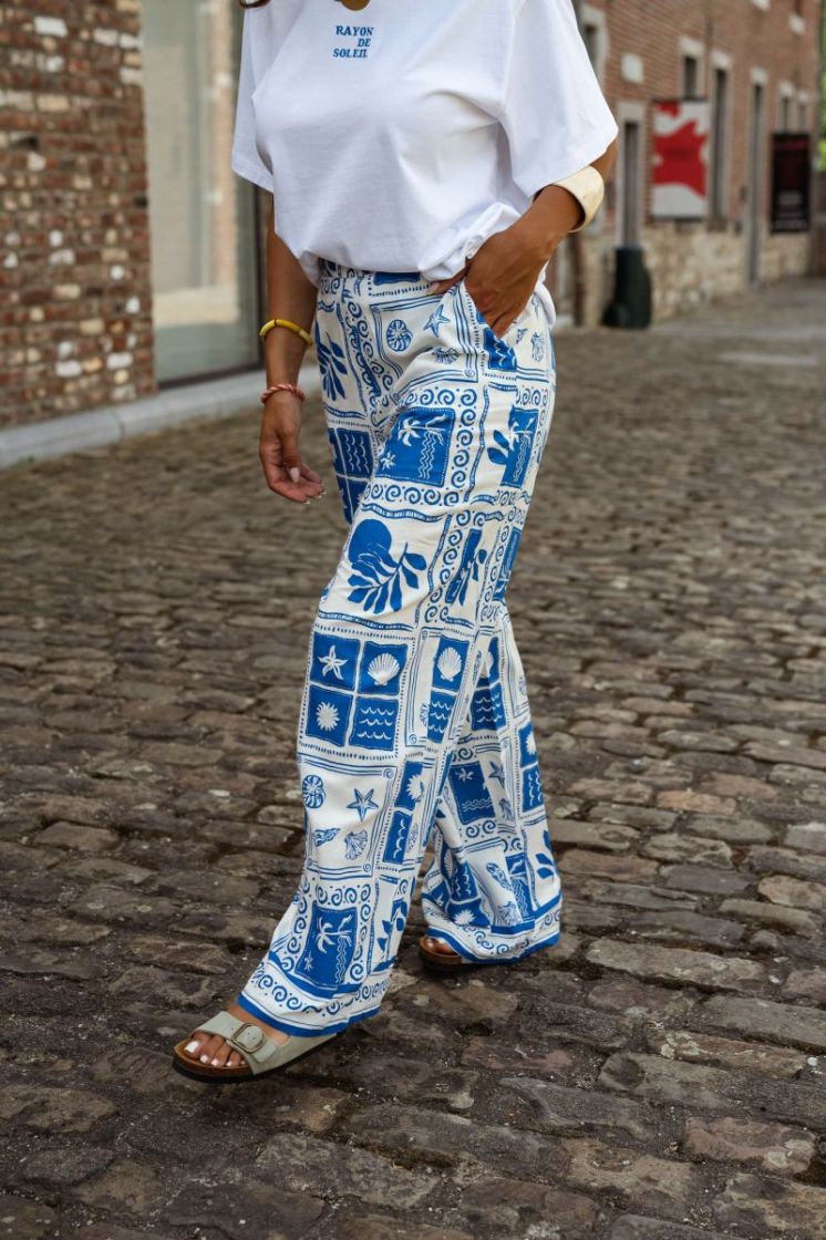 VIJOSIA SCA HW WIDE PANTS 306633001 Victo