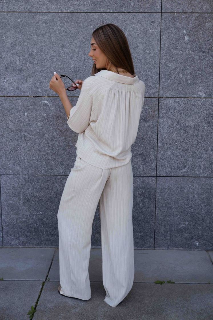 ONLMUNICH MW WIDE CRINKLE PANT 264895 Silver L