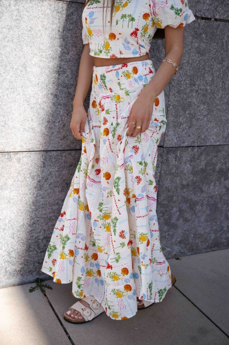 VMELENA HW ANKLE SKIRT WVN EXP 222913001 Birch