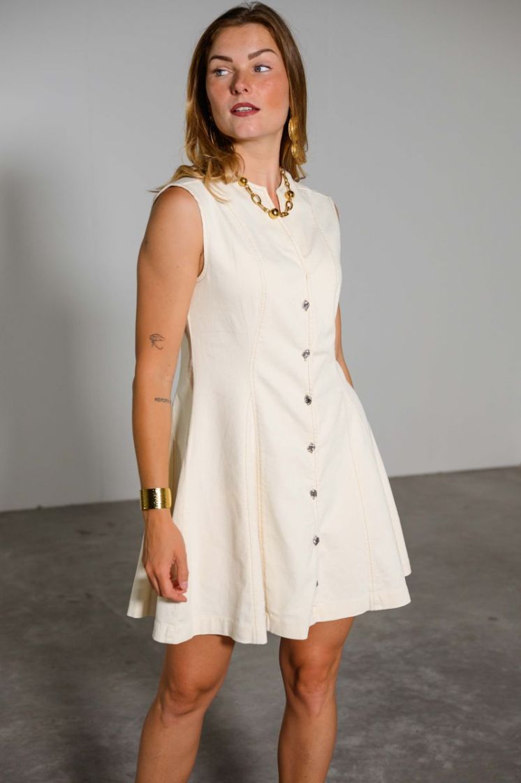 ONLFILUCA SL SHORT DRESS AKM 234755 Ecru