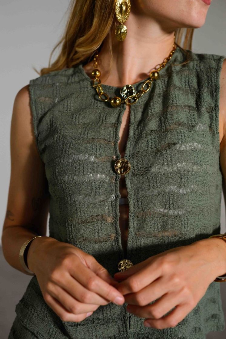 VMLUNA SL O-NECK TOP JRS 224196 Laurel W