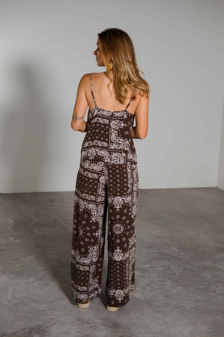 ONLKAVI AMBELPULL UP WIDE PANT 286415001 Choco