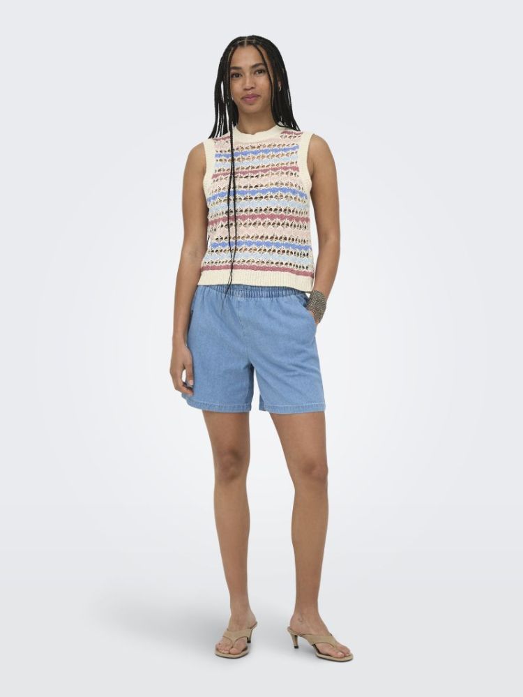 ONLGEENA SL O-NECK PATTERN TOP 180083003 Birch