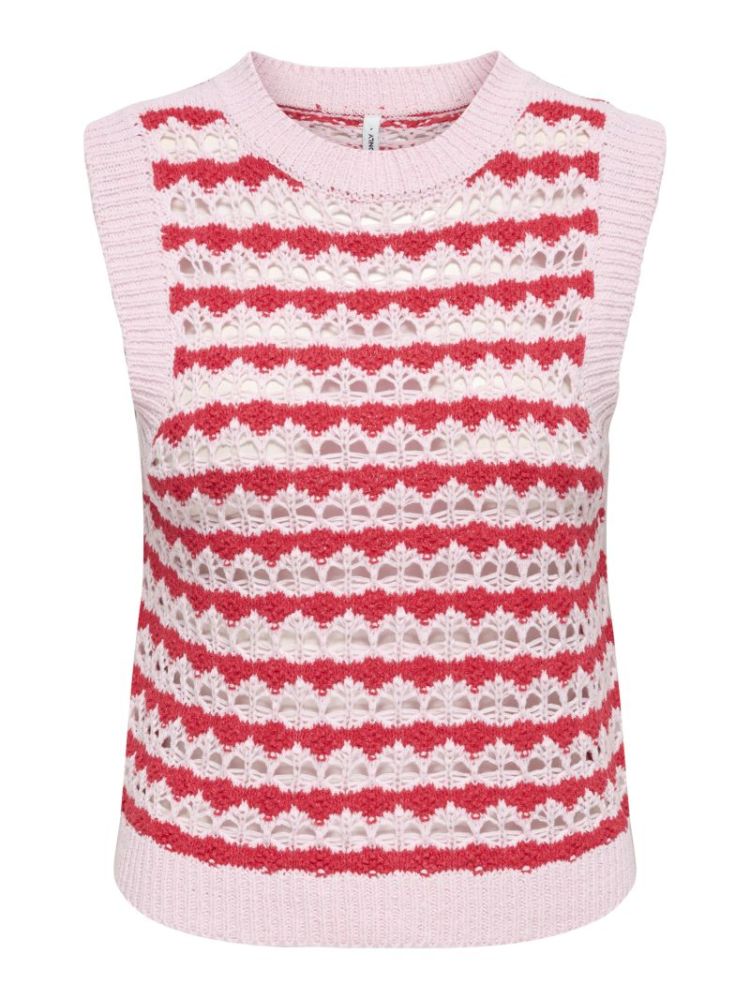 ONLGEENA SL O-NECK PATTERN TOP 211732001 Pale
