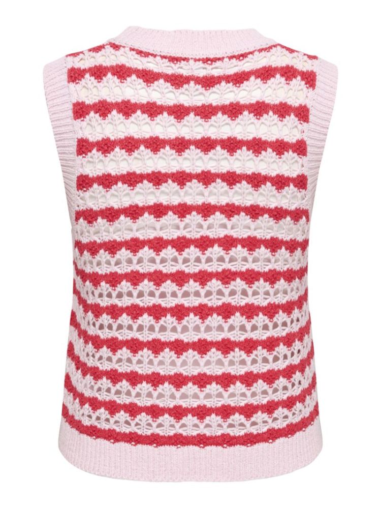 ONLGEENA SL O-NECK PATTERN TOP 211732001 Pale