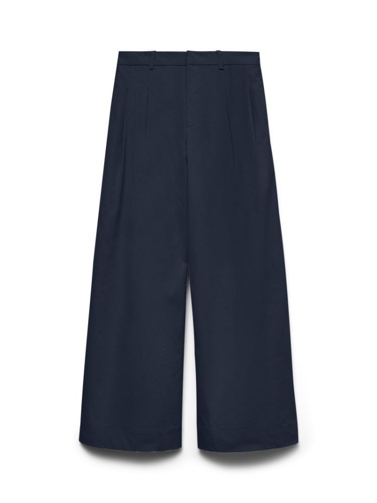 VMMENG MW CRINKLED WIDE PANT 188780 Navy Bla