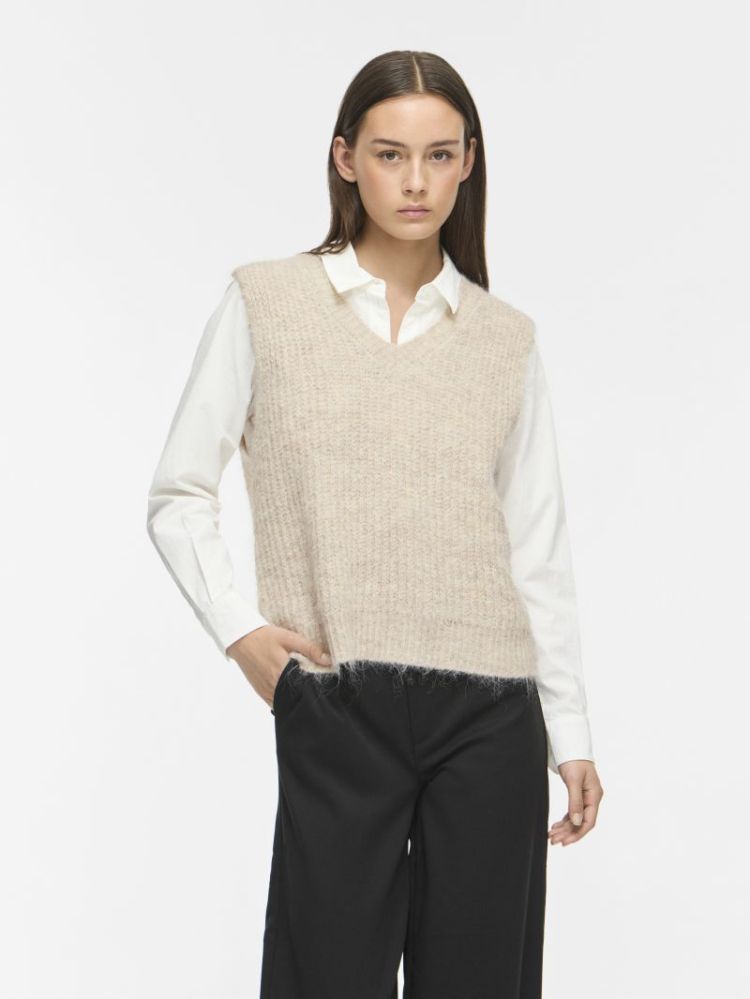 VILAMPE V-NECK KNIT WAISTCOAT 262675 Super Li