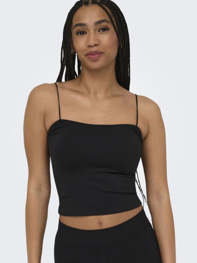 ONLBELLA SEAMLESS PADDED CROP 177911 Black