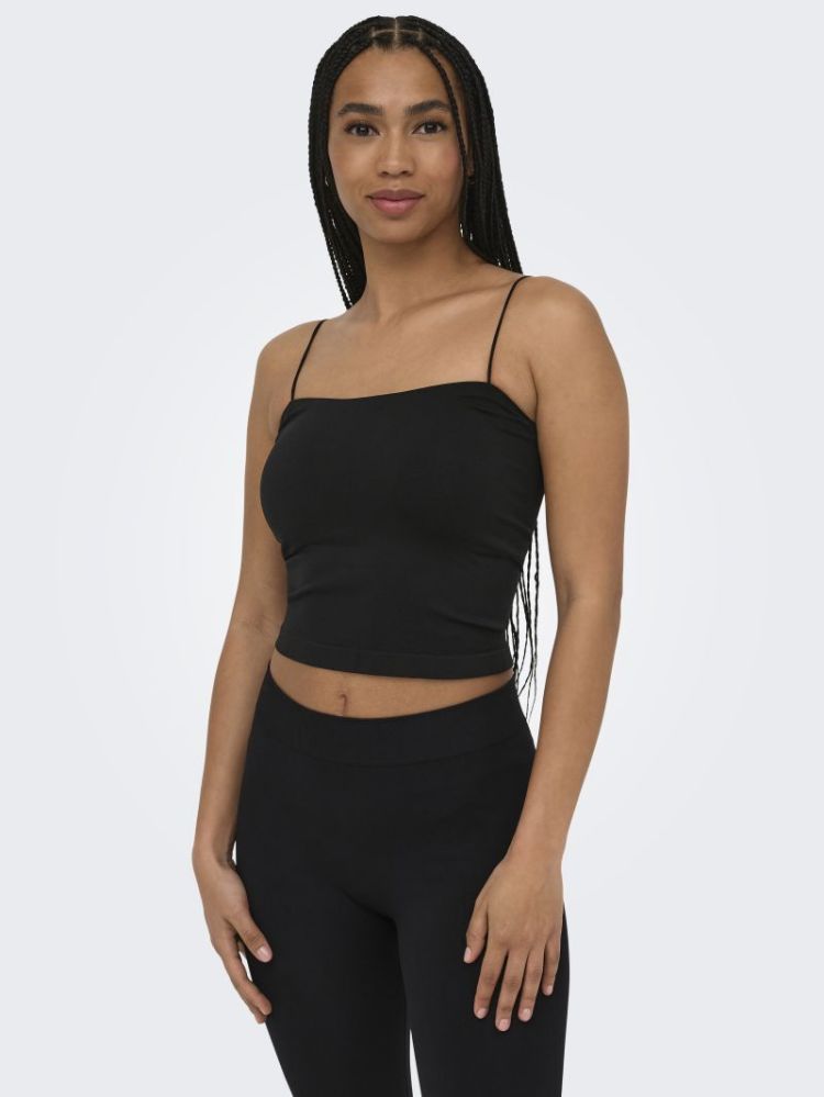 ONLBELLA SEAMLESS PADDED CROP  177911 Black