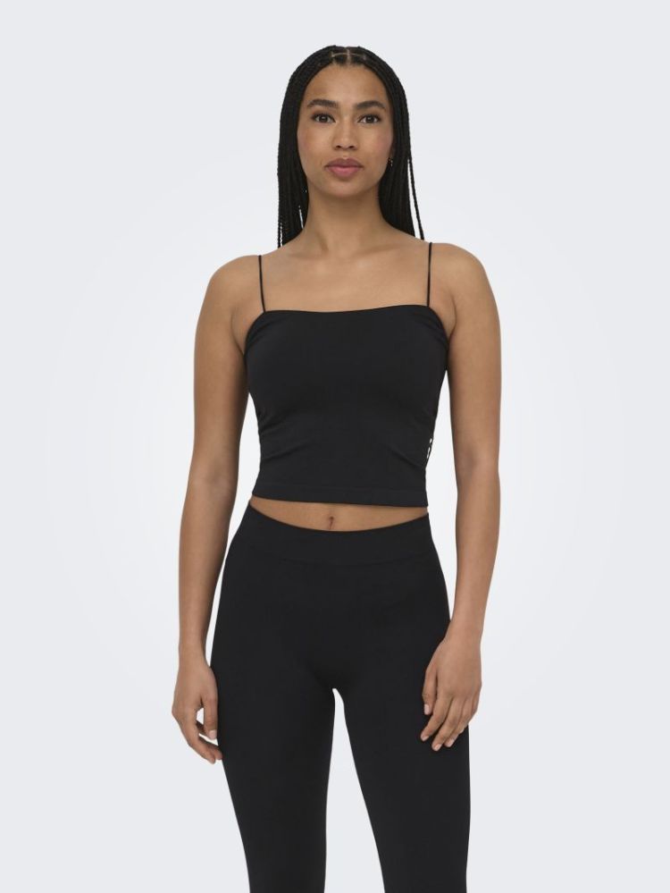 ONLBELLA SEAMLESS PADDED CROP 177911 Black