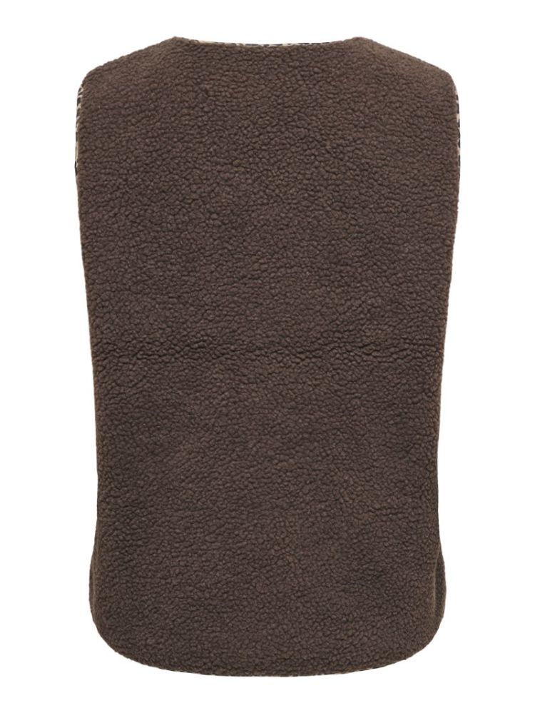 ONLBABY TEDDY VEST PNT 286415010 Choco