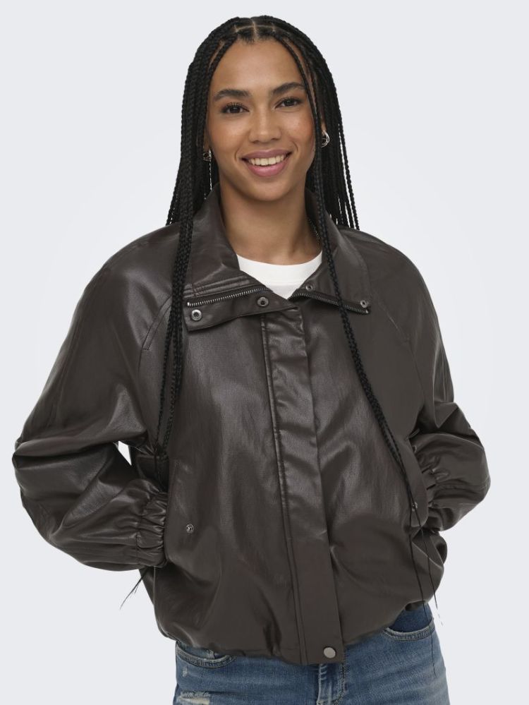 ONLMINI FAUX LEATHER JACKET CC 177947 Raven