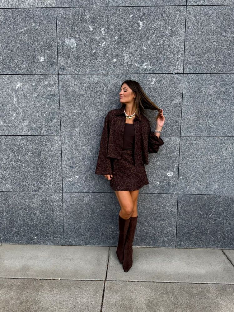 VIJICY SHORT JACKET 196326001 Coffe