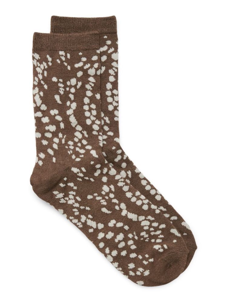 VMMOLLY AOP SOCKS 288475001 Cocoa
