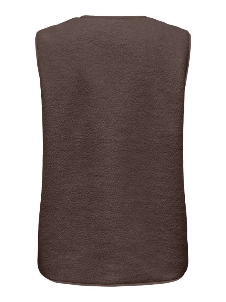 ONLBABY TEDDY VEST PNT 286415 Chocolat