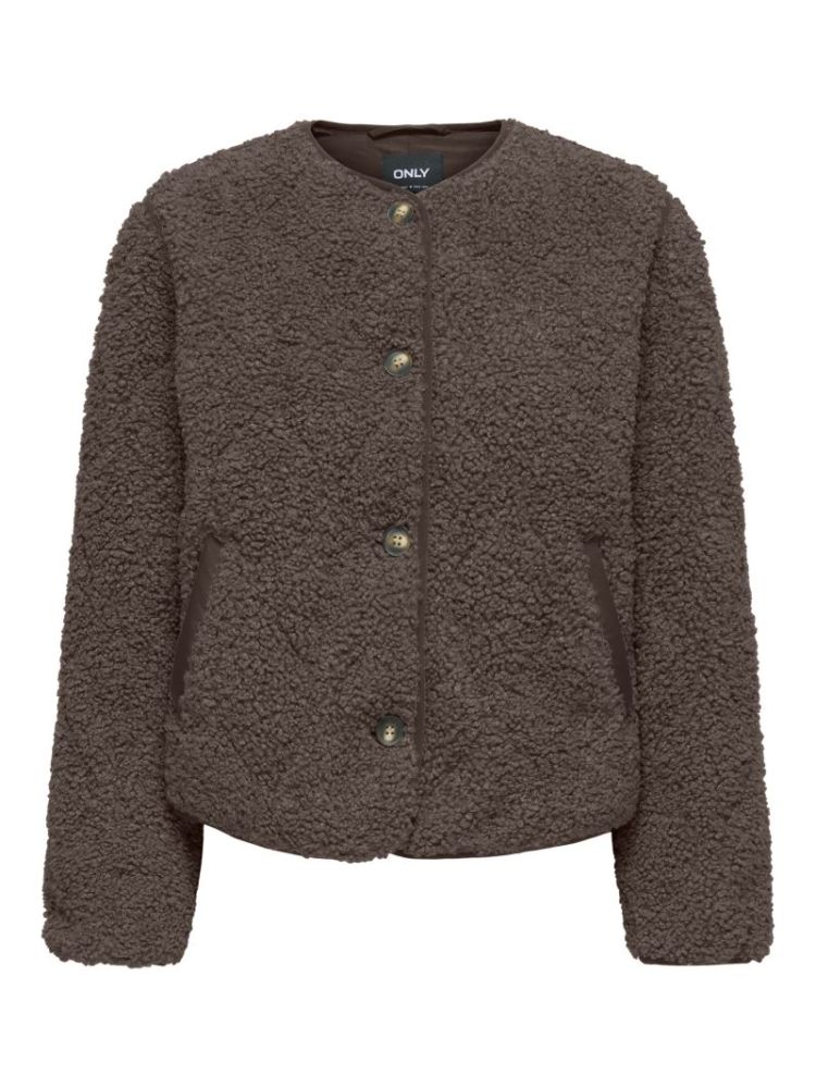 ONLINES TEDDY JACKET CC OTW 286415 Chocolat