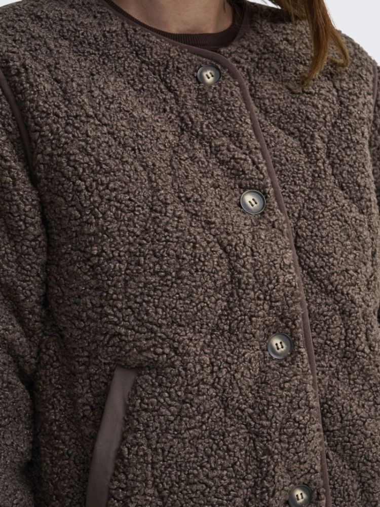 ONLINES TEDDY JACKET CC OTW 286415 Chocolat